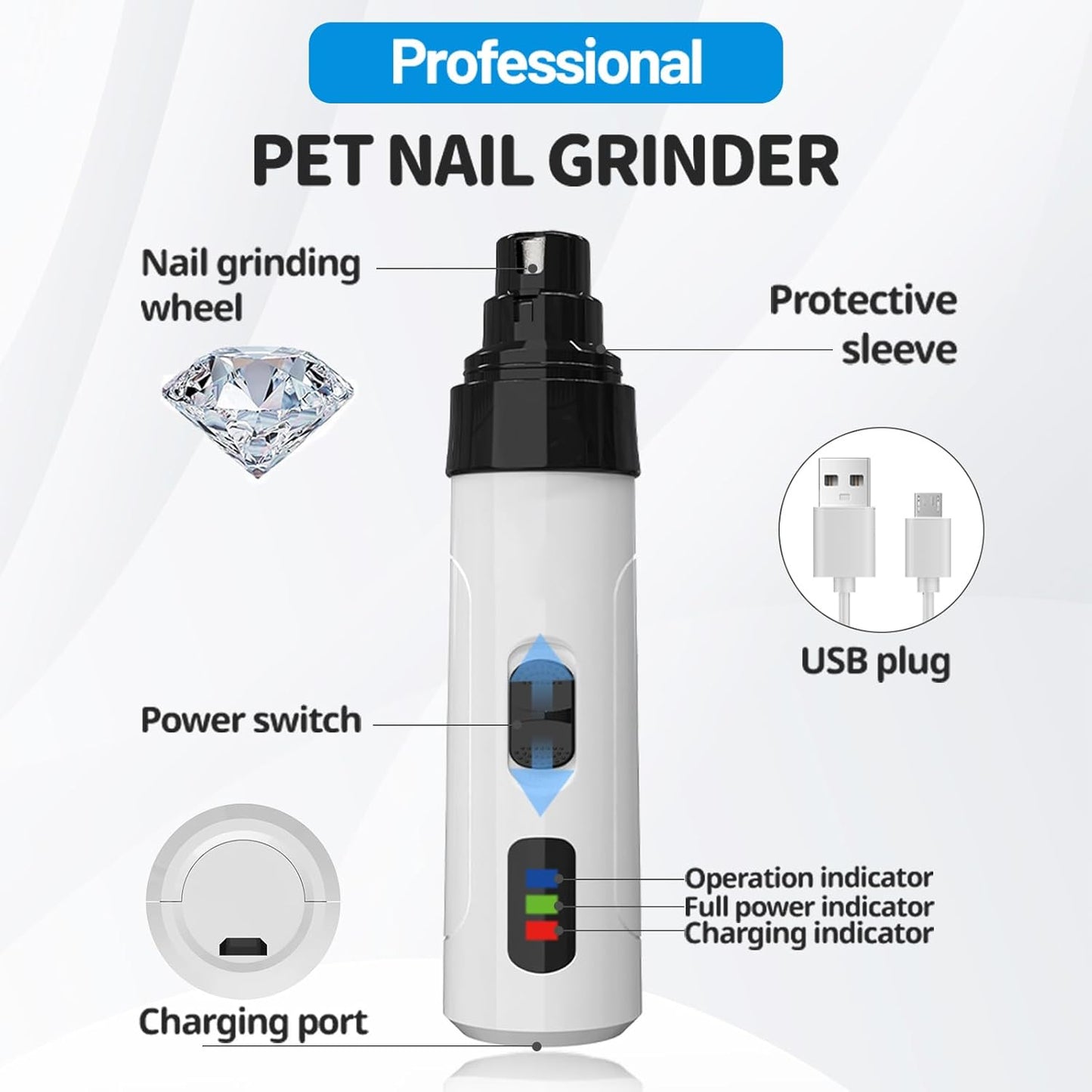 Silent Groom Pro Nail Grinder