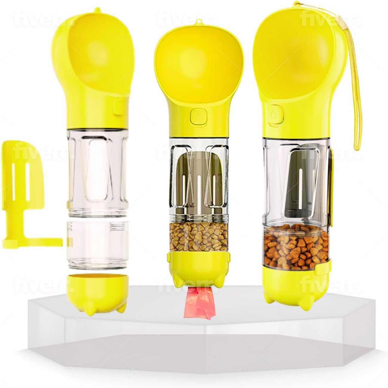 4-in-1 Dog Water Bottle Portable