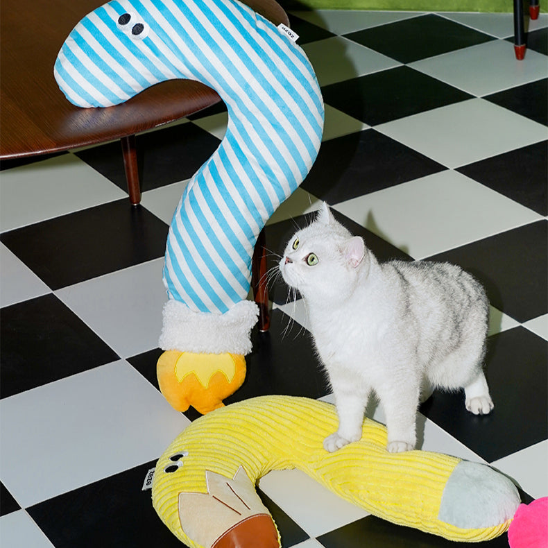 Whimsical Pencil & Candle Pet Pillow