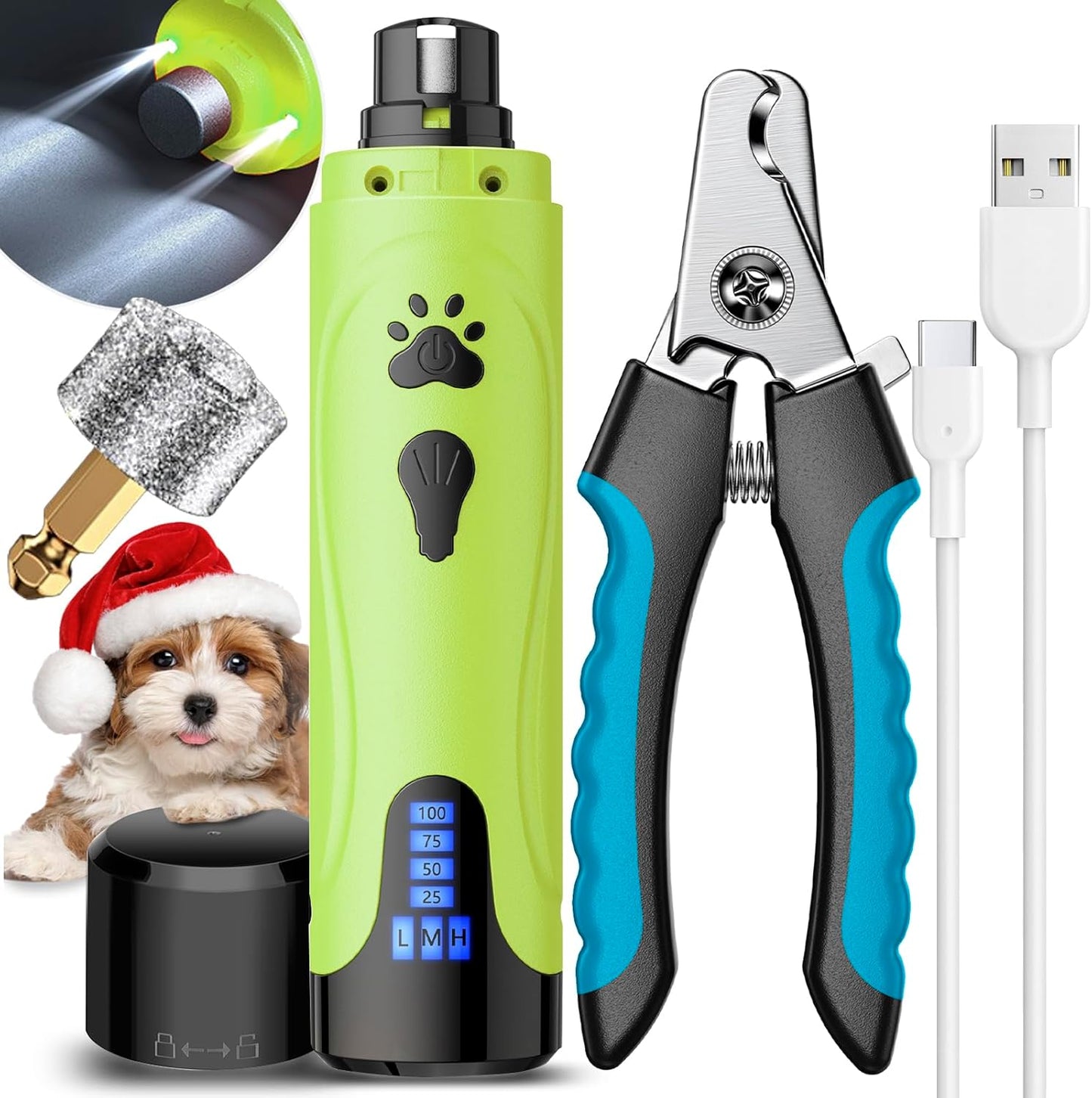 Dog Nail Trimmers and Dog Nail Clippers Kit