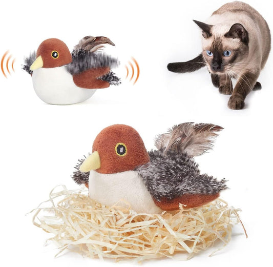 LittlePaw Flapping Bird Cat Toys Rechargeable