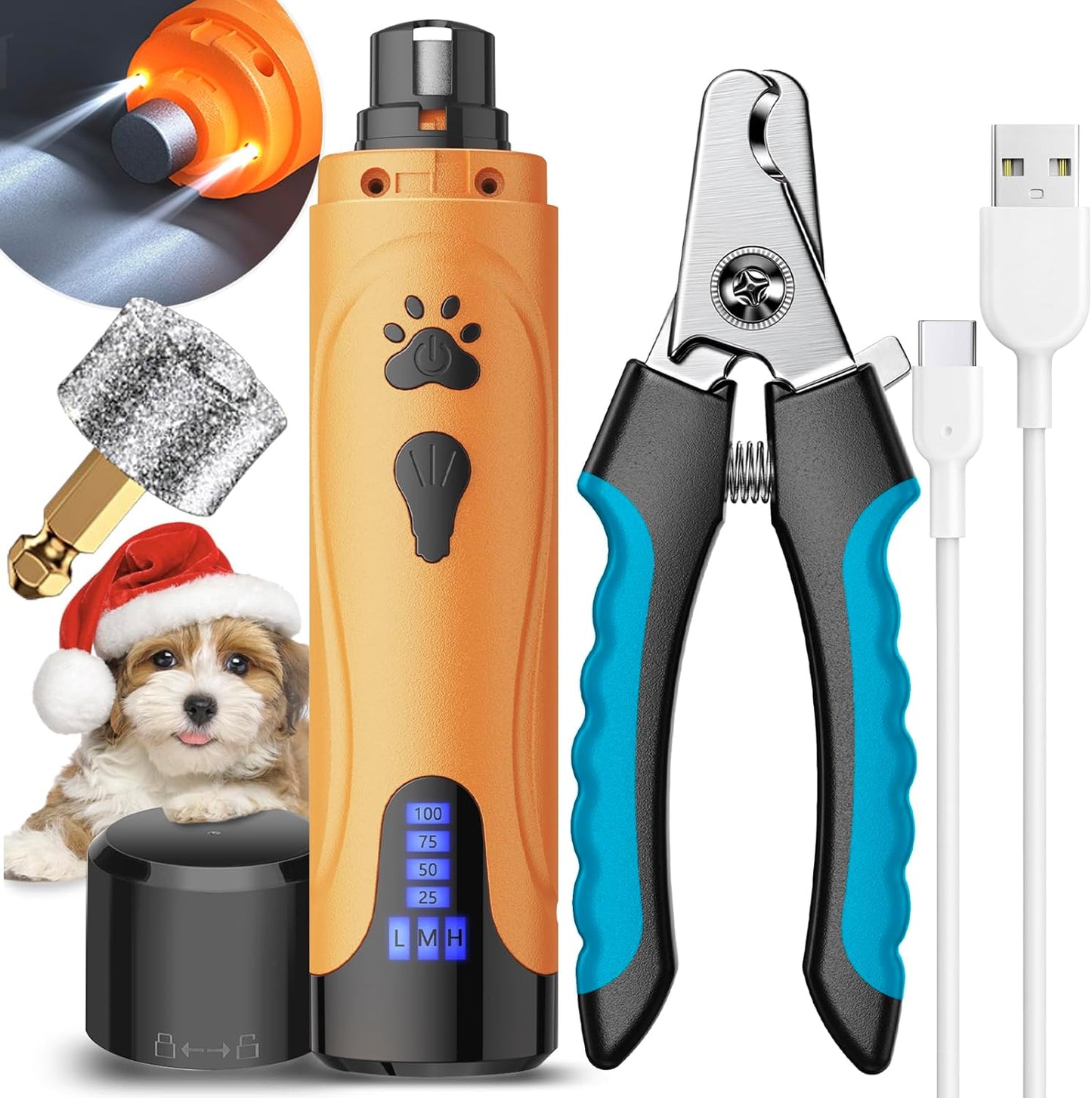 Dog Nail Trimmers and Dog Nail Clippers Kit