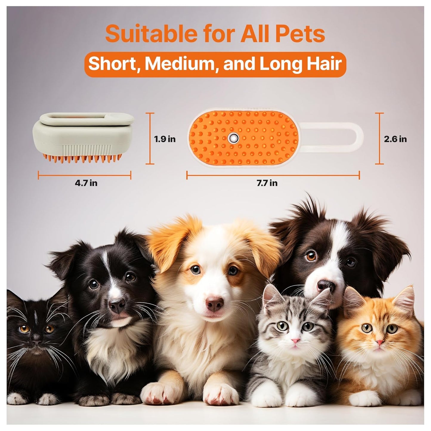 4 in 1 steam brush steam brush for cats and dogs