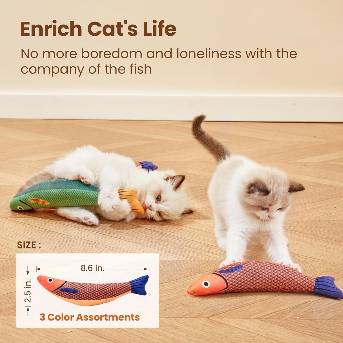 Saury Fish Cat Toys