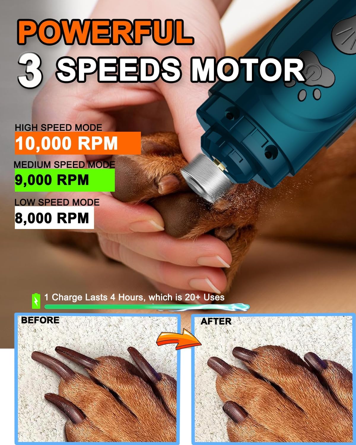 Dog Nail Trimmers and Dog Nail Clippers Kit