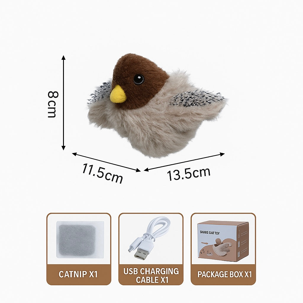 LittlePaw Flapping Bird Cat Toys Rechargeable