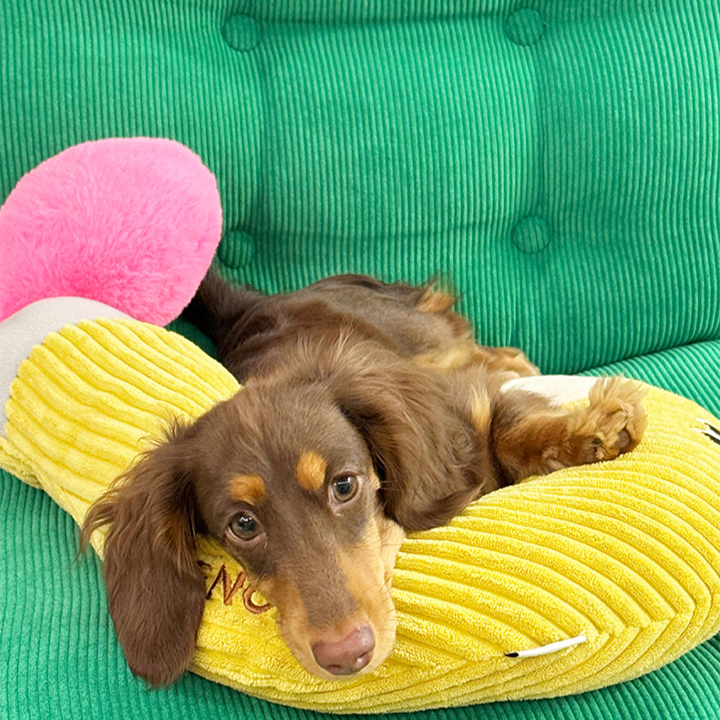 Whimsical Pencil & Candle Pet Pillow