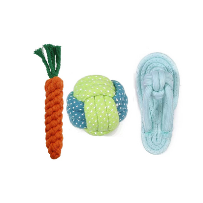 Dog Toys Puppy Teething Chew Toys, Dog Rope Toys, Cat Chew Toys, Safe Braided Rabbit Toys Healthy Gift