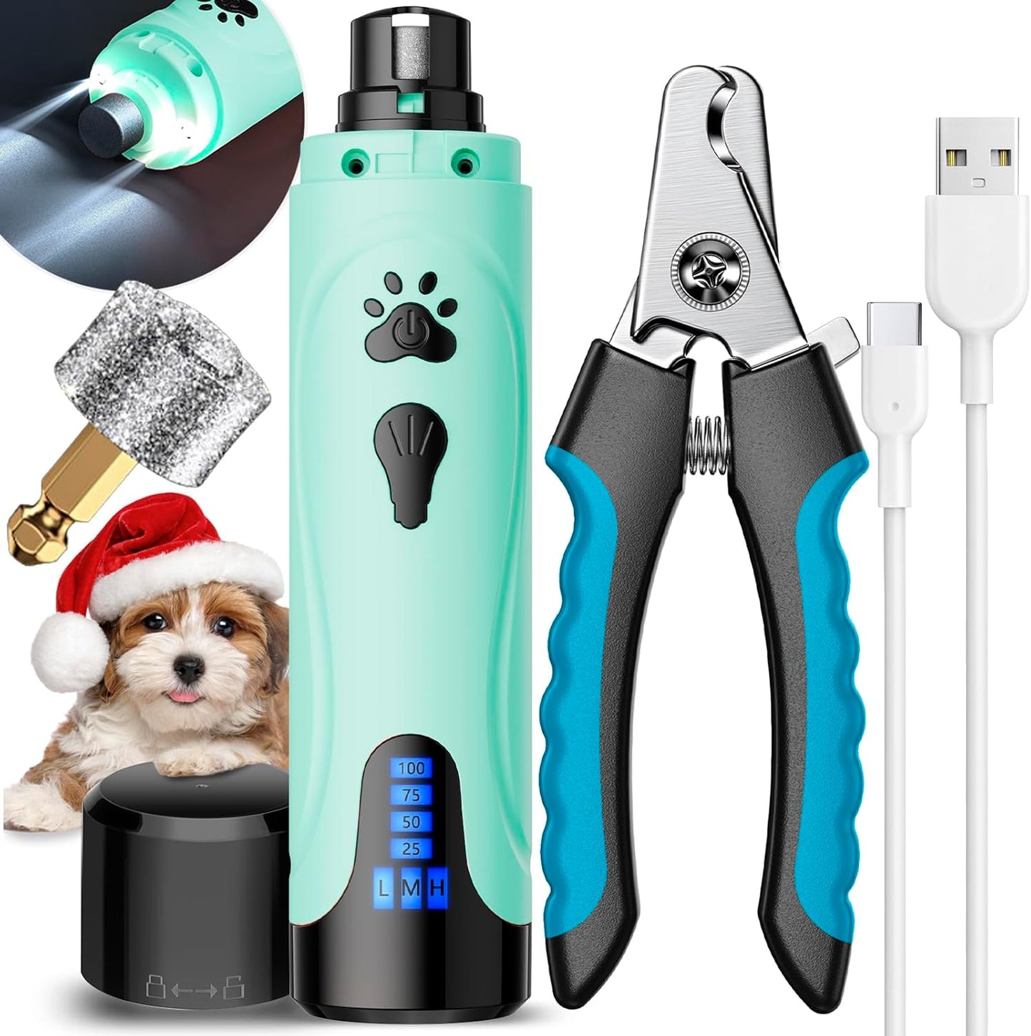 Dog Nail Trimmers and Dog Nail Clippers Kit