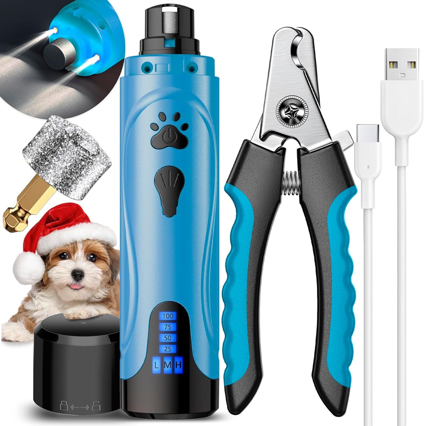 Dog Nail Trimmers and Dog Nail Clippers Kit