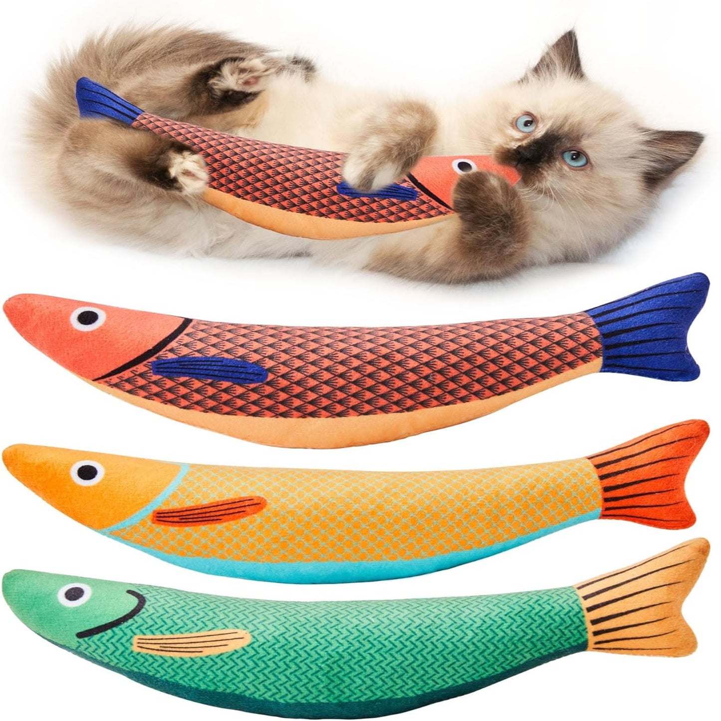Saury Fish Cat Toys