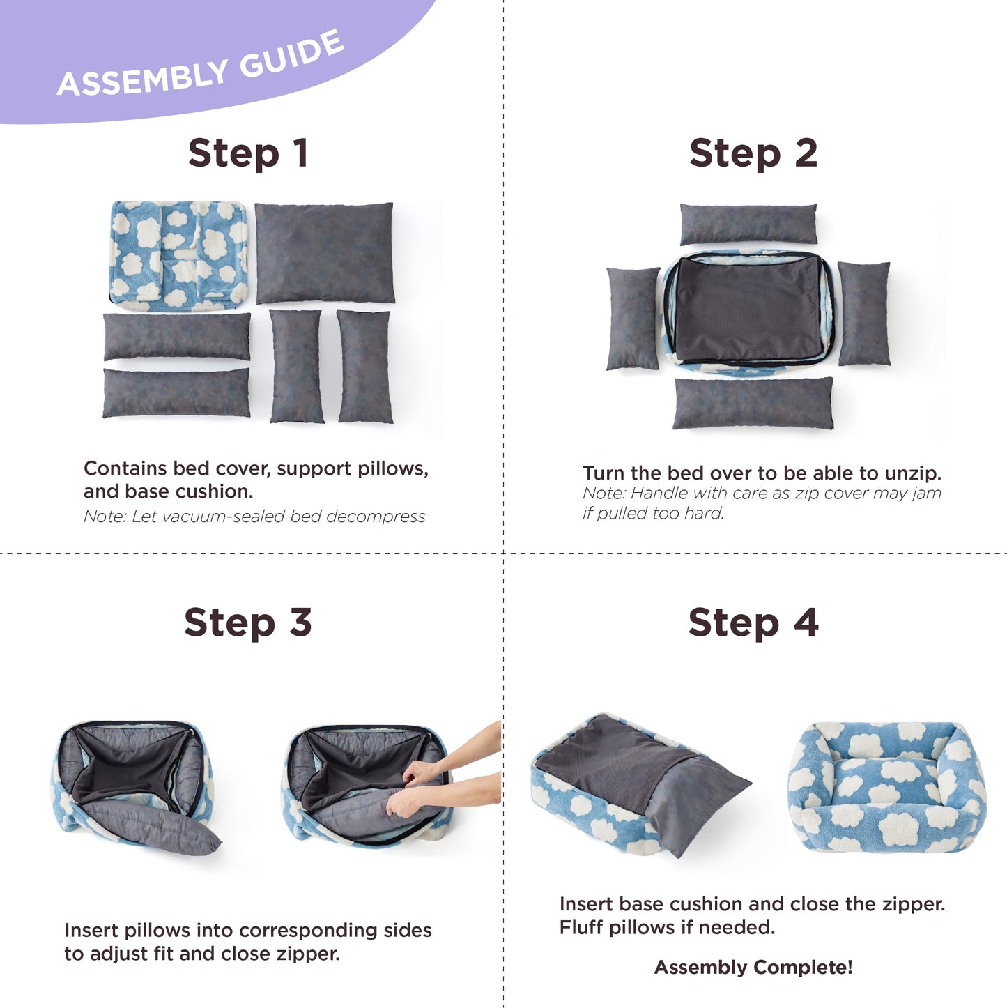 Rectangle Calming Bed