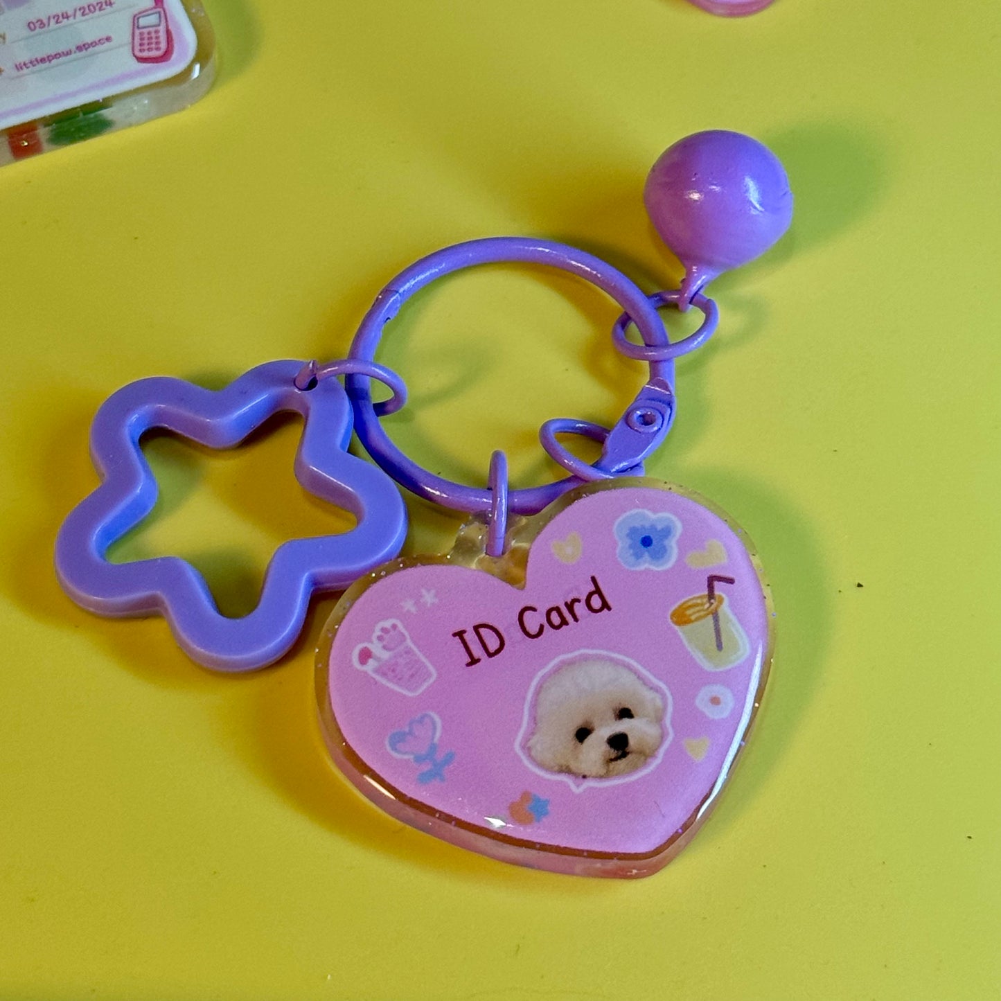 Handmade DIY Cat/Dog Key Chain/ID Card
