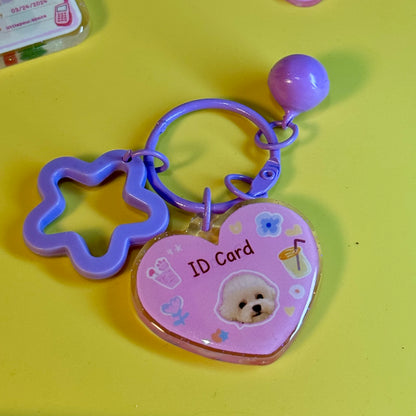 Handmade DIY Cat/Dog Key Chain/ID Card