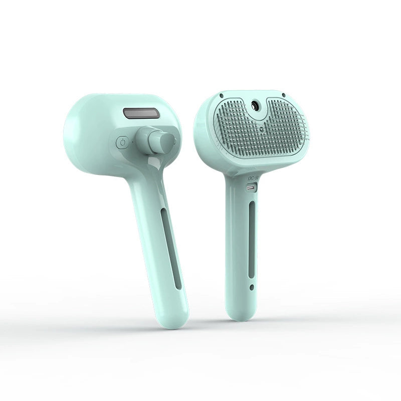 Pet Grooming Brush with Electronic Mist Spray