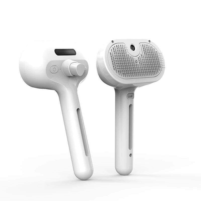 Pet Grooming Brush with Electronic Mist Spray